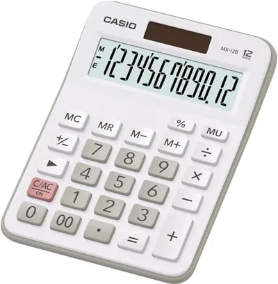 Casio MX-12 Desk Calculator 12-digit Display